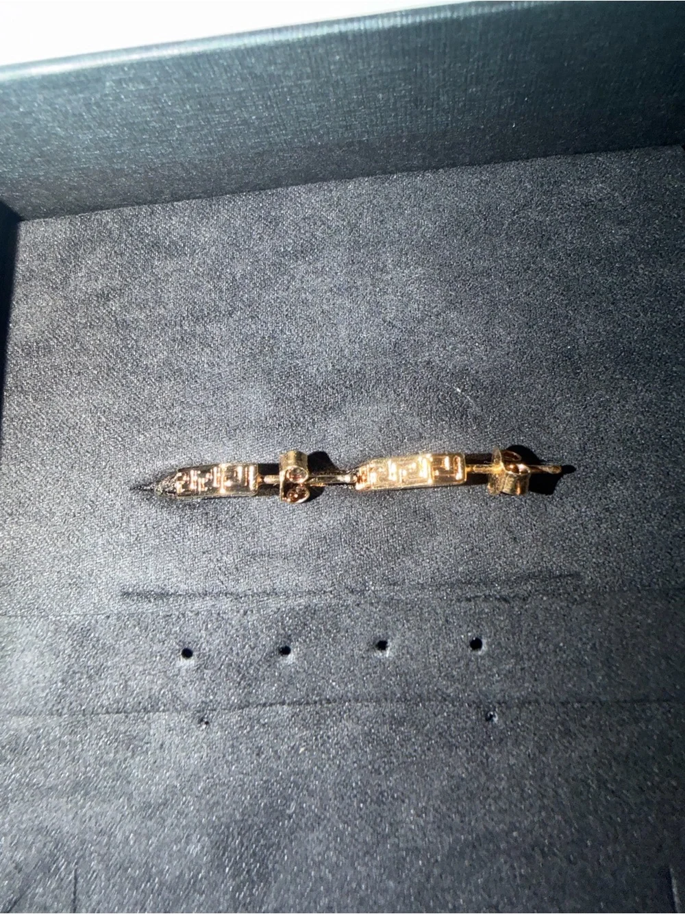 New Versace Greca Gold Hoop Earrings - Picture 9 of 9
